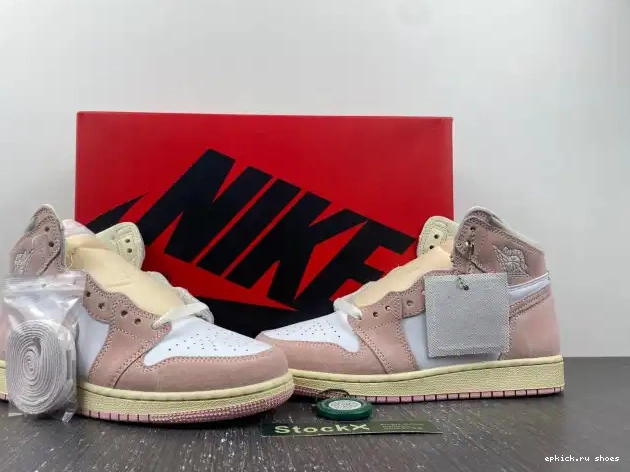Rep Retro (Women's) Air FD2596-600 High OG Washed Jordan 1 Pink 0501